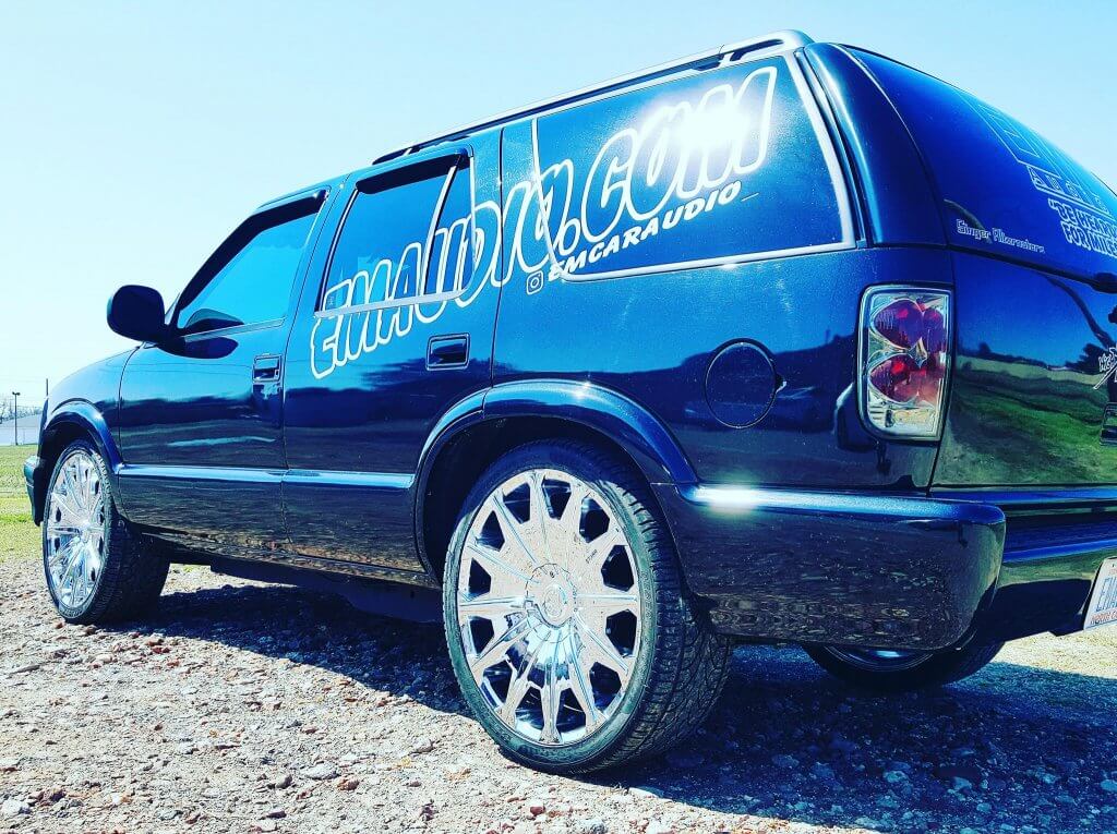 EM Audio wrapped van