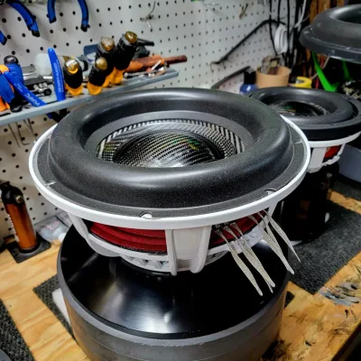 12" Super Team 8000rms Recone Kit full carbon fiber cone and dust cap