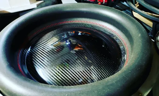 BLACK 12" TRUE 2 LAYER CARBON DUST CAP ONLY