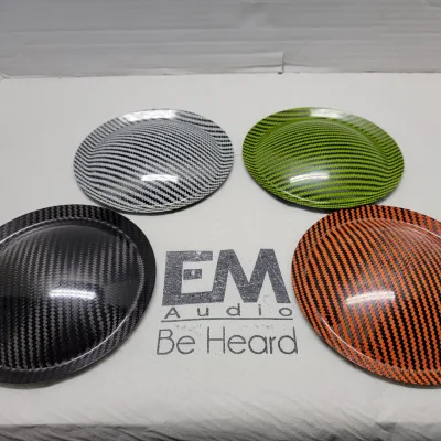 6.5" WHITE/BLACK CARBON DUST CAP ONLY