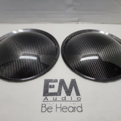 BLACK 7.87" TRUE 2 LAYER CARBON DUST CAP