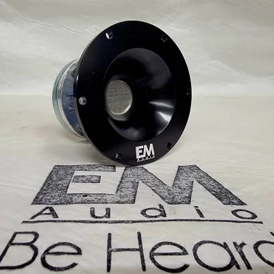 3.55 inch EM Audio mini Horn. All aluminum throat 2pc screw on - EM Audio